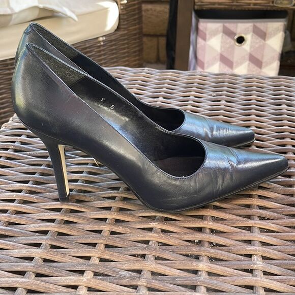 Black Pointy Pumps , Coup d’etat, SZ 9B - Picture 2 of 6